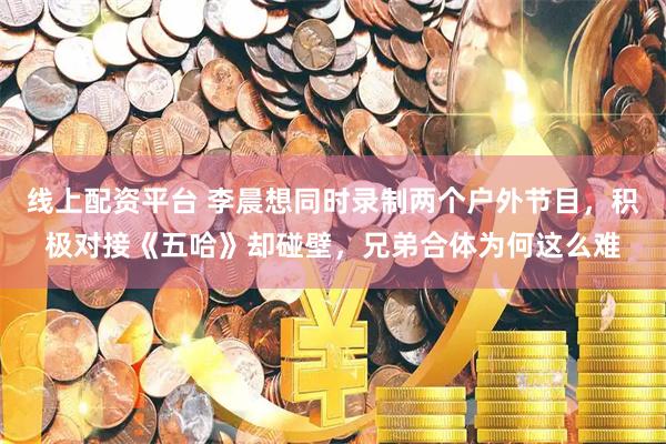 线上配资平台 李晨想同时录制两个户外节目，积极对接《五哈》却碰壁，兄弟合体为何这么难
